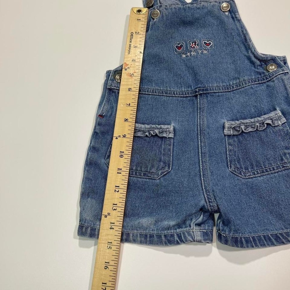 Vintage 90s Denim Overalls Shorts - Picture 8 of 8